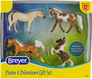 Breyer Horses Stablemates Series Pintos and Palominos Gift Set Horse #6226