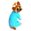 Dog Thermal Pajamas Doggie SWEET DREAMS Embroidered Long Johns Design Blue - Hooves and Paws