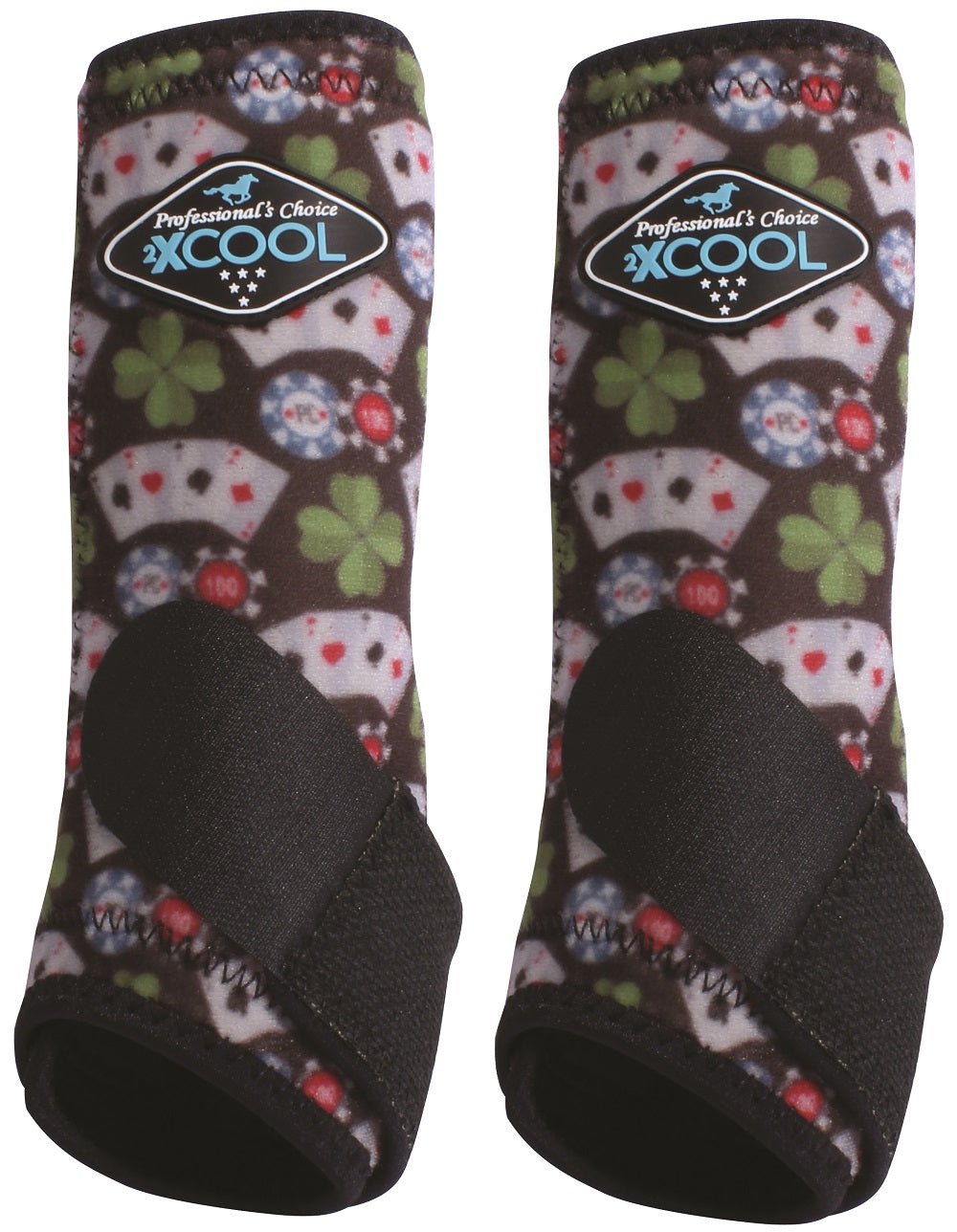 Professional's Choice Sports Medicine 2XCOOL Pattern Horse Equine Boots Front Pair - Hooves and Paws
