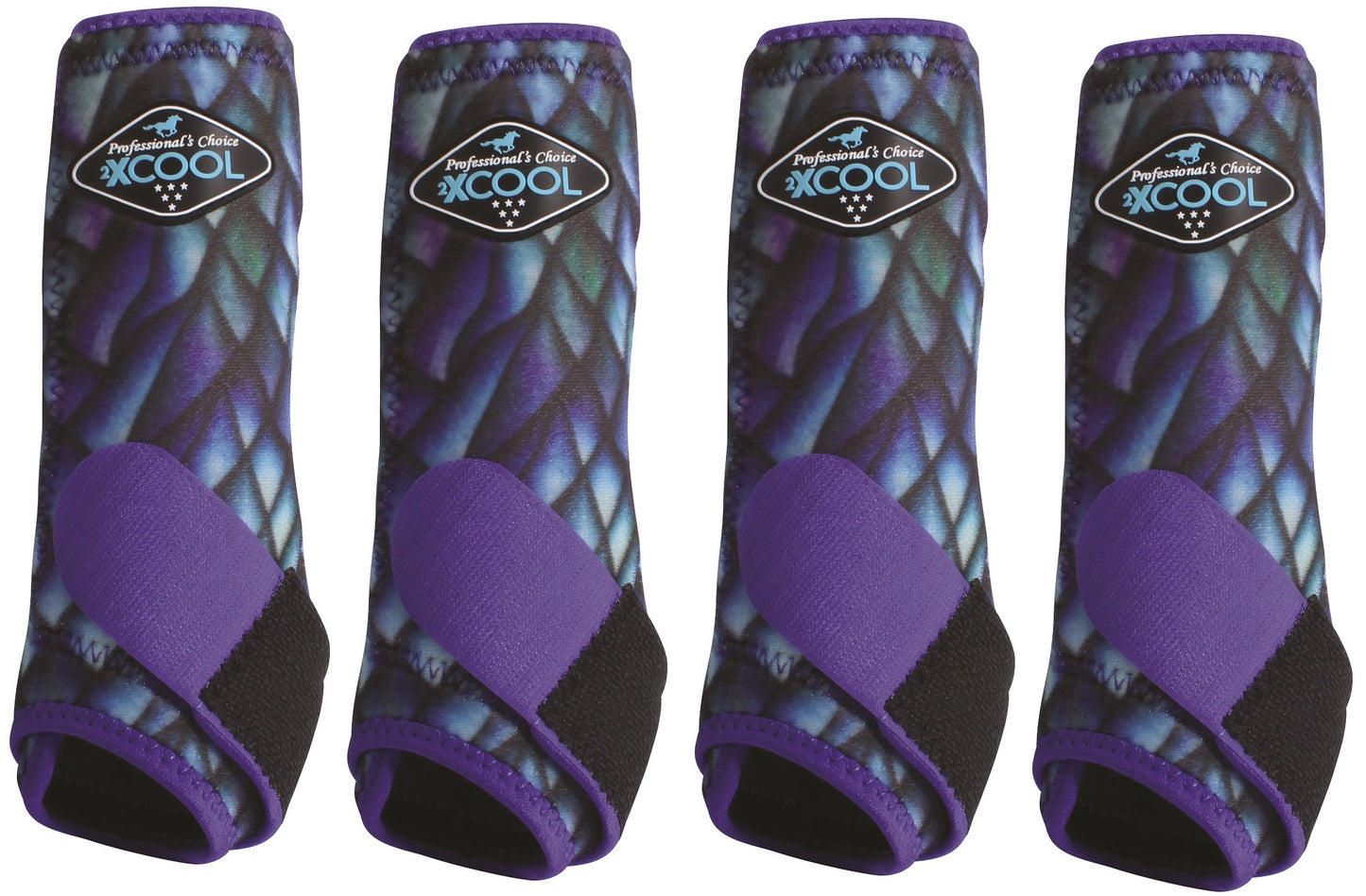 Professional's Choice Sports Medicine 2XCOOL Pattern Horse Equine Boots 4 - Pack - Hooves and Paws