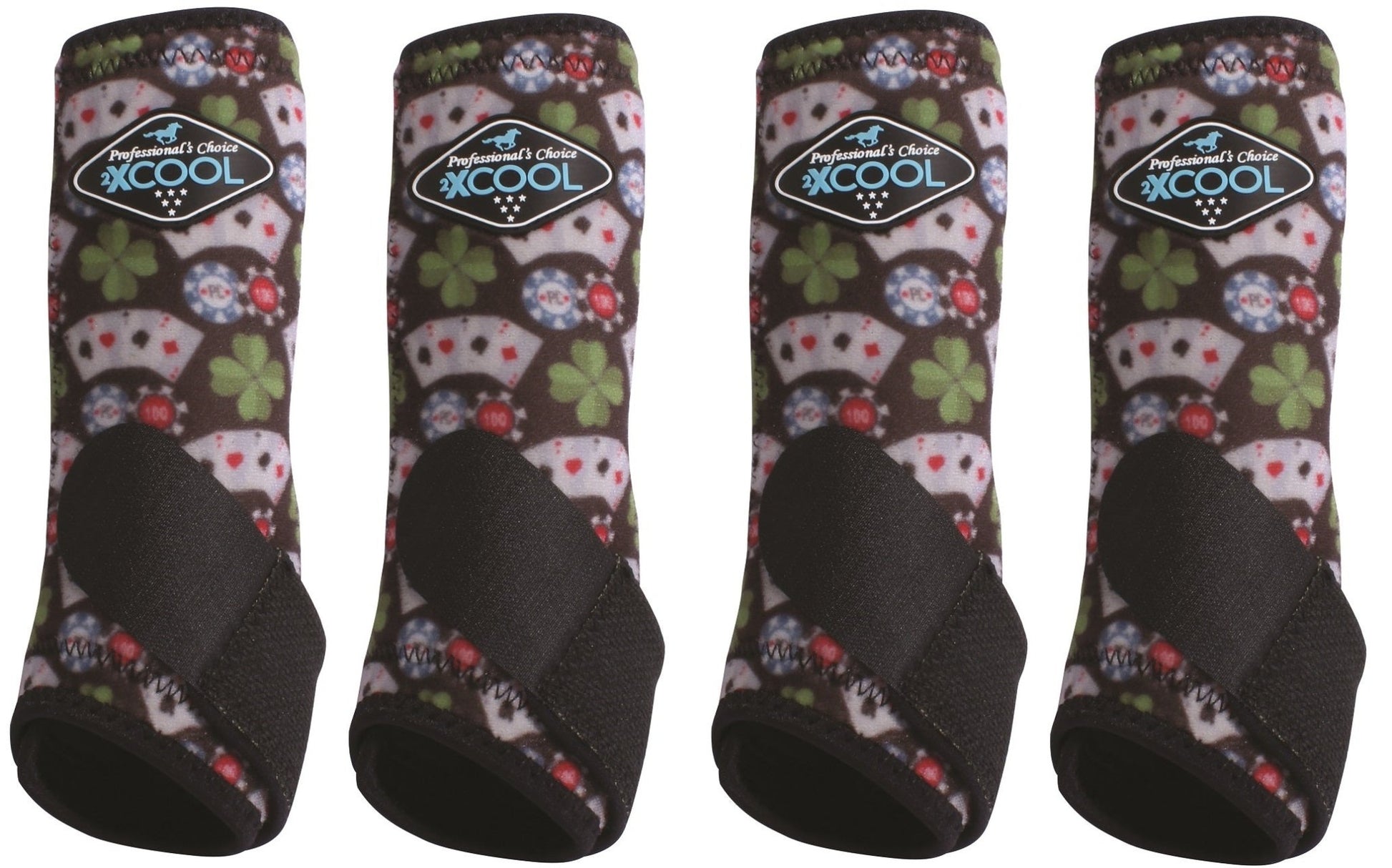 Professional's Choice Sports Medicine 2XCOOL Pattern Horse Equine Boots 4 - Pack - Hooves and Paws