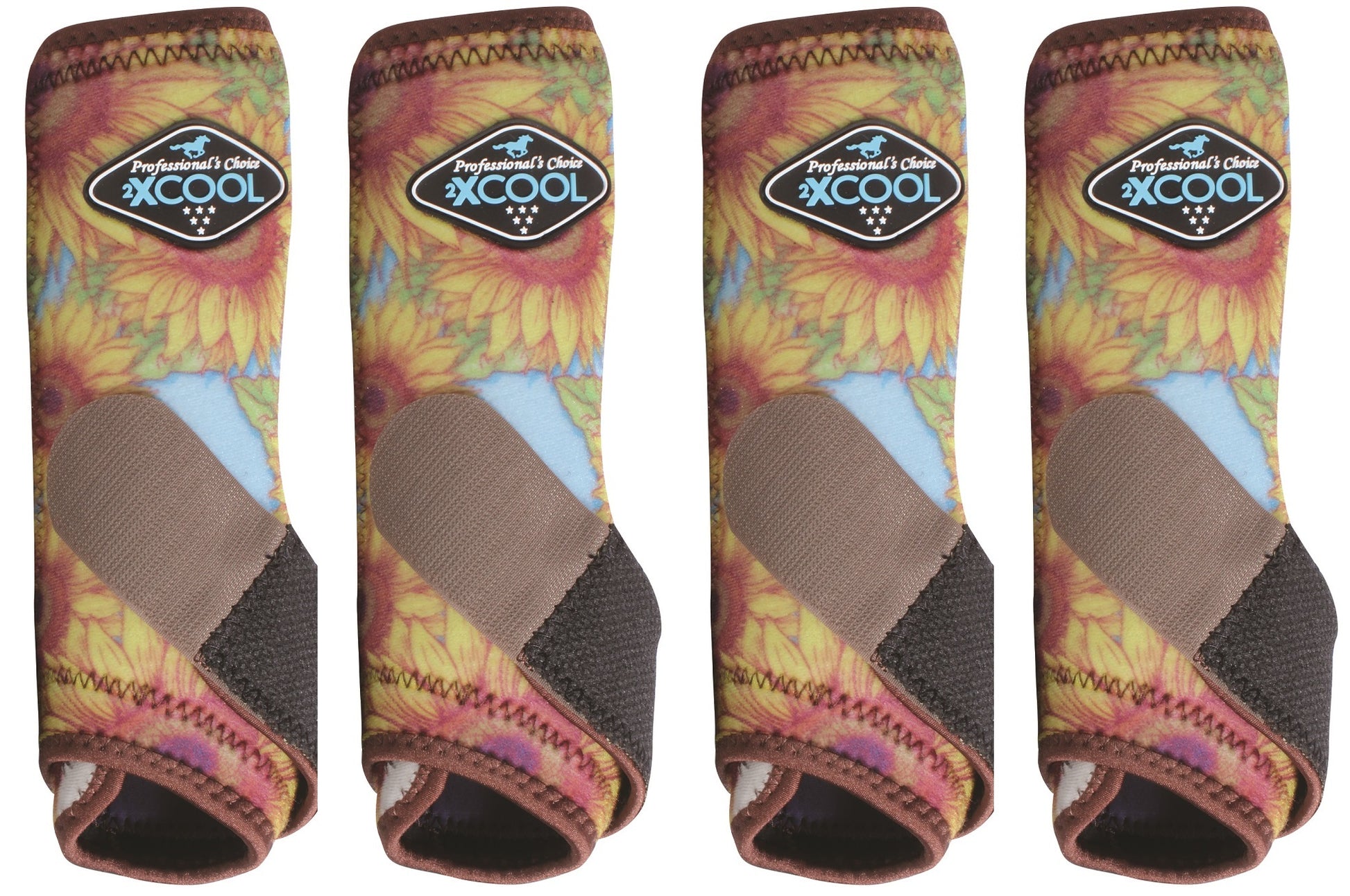 Professional's Choice Sports Medicine 2XCOOL Pattern Horse Equine Boots 4 - Pack - Hooves and Paws
