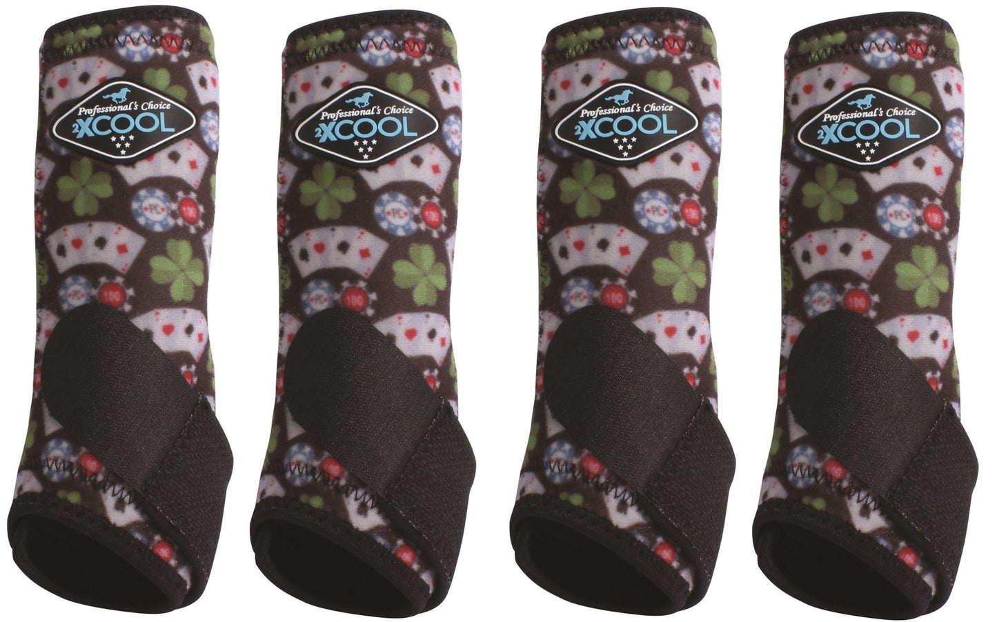 Professional's Choice Sports Medicine 2XCOOL Pattern Horse Equine Boots 4 - Pack - Hooves and Paws