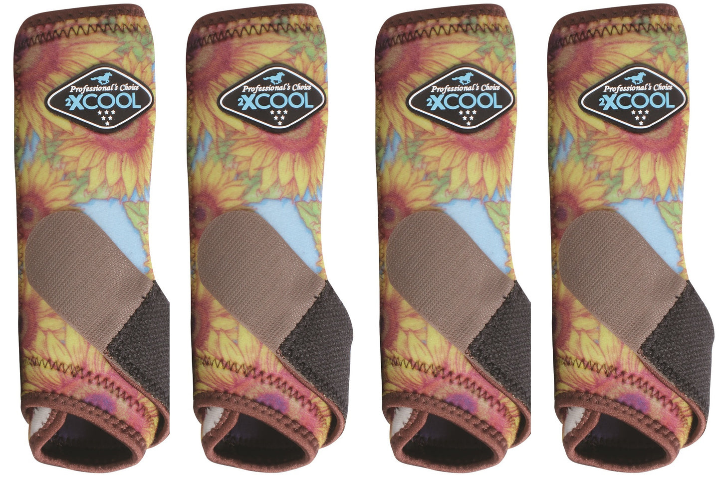 Professional's Choice Sports Medicine 2XCOOL Pattern Horse Equine Boots 4 - Pack - Hooves and Paws