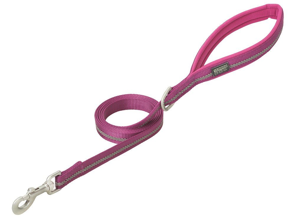 Weaver Terrain D.O.G. Durable Pet Outdoor Gear Reflective Neoprene Lined Leash - Hooves and Paws