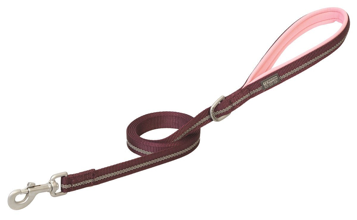 Weaver Terrain D.O.G. Durable Pet Outdoor Gear Reflective Neoprene Lined Leash - Hooves and Paws