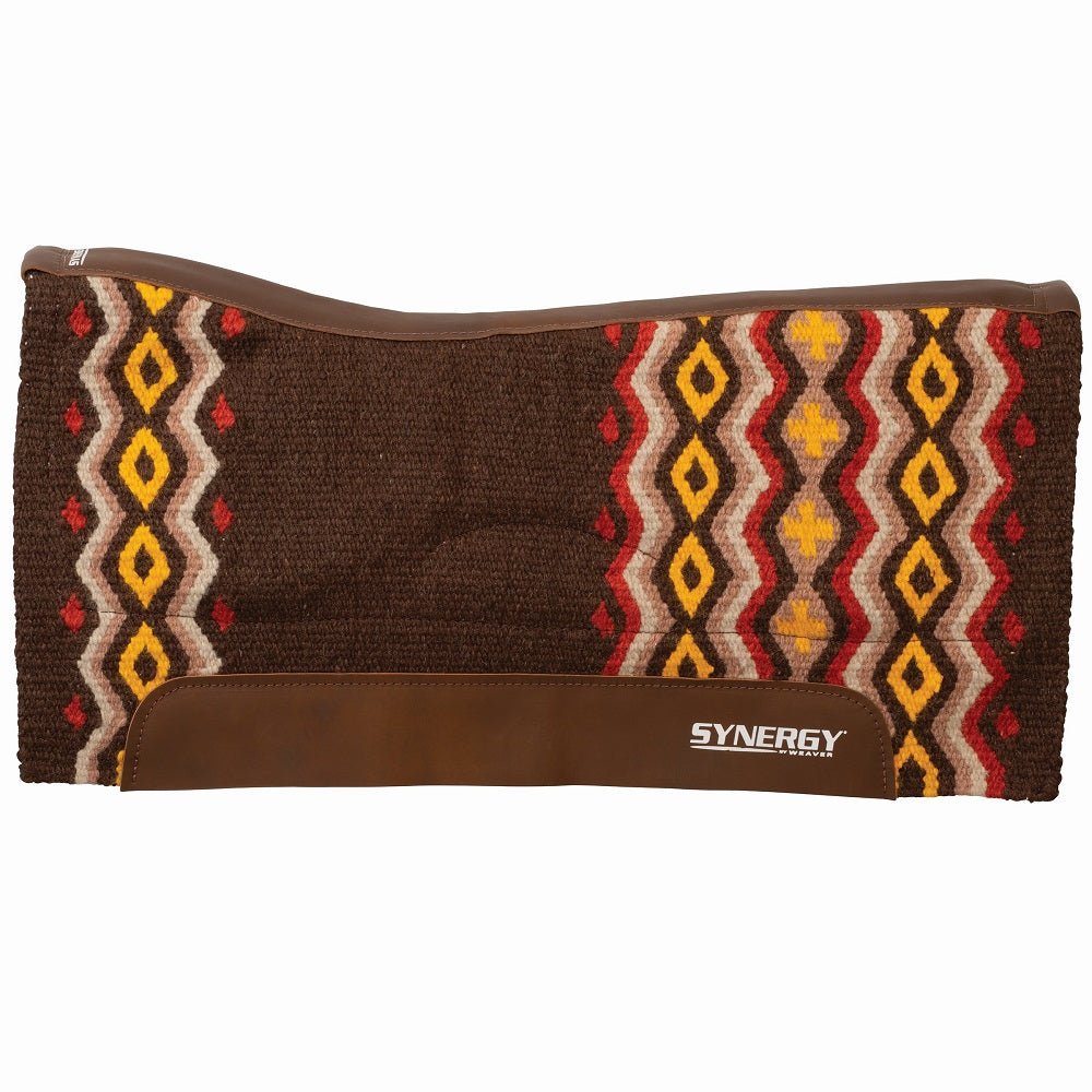Weaver Leather Synergy Natural Fit Performance Wool Blend Felt Saddle Pad - Hooves and Paws