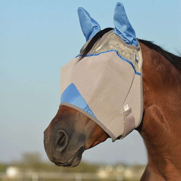 Cool Cashel Crusader Sun Fly Mask - Hooves and Paws