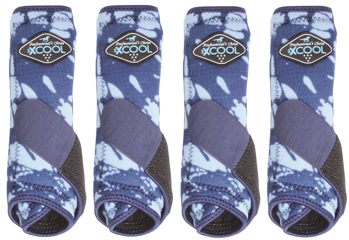 Professional's Choice Sports Medicine 2XCOOL Pattern Horse Equine Boots 4 - Pack - Hooves and Paws