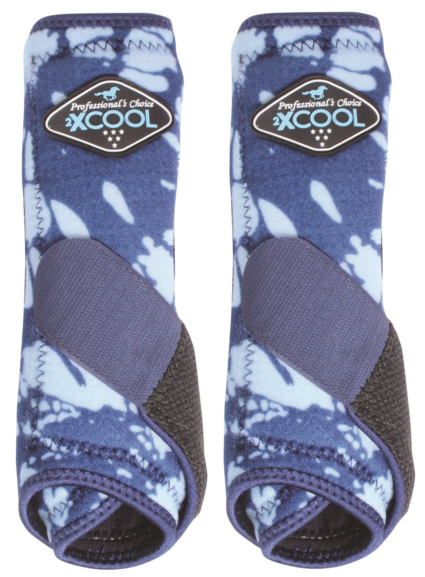 Professional's Choice Sports Medicine 2XCOOL Pattern Horse Equine Boots Front Pair - Hooves and Paws