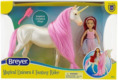 Breyer Horses Freedom Series Magical Unicorn Sky Horse & Fantasy Meadow #61147