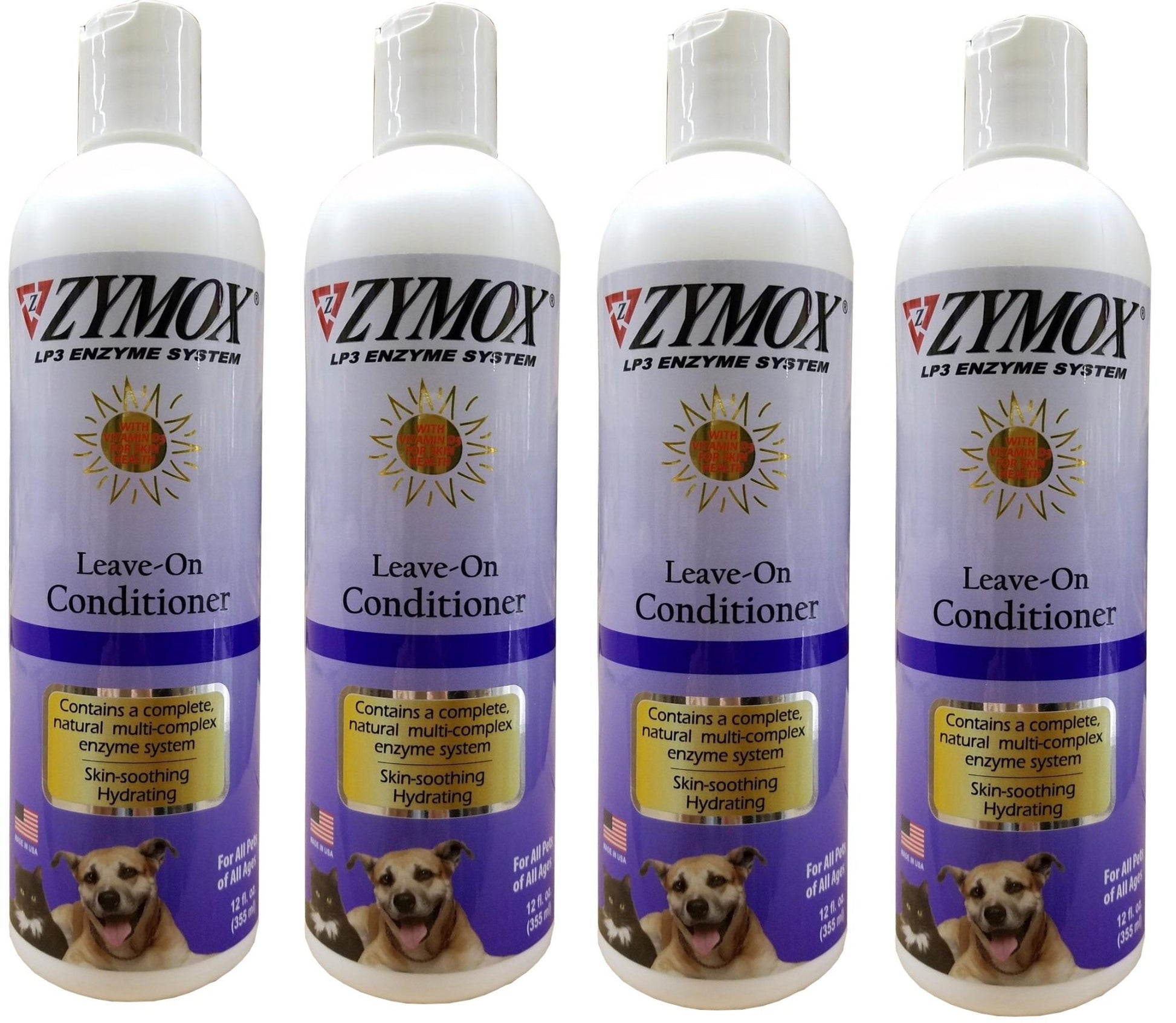 Zymox Conditioning Rinse With Vitamin D3 Pet Dog Itch Relief 12 oz Bottle - Hooves and Paws