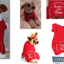 Doggie Design Dog Pjs Pet Pajamas Clothes Holiday Christmas Thermal Santas Lil Helper Embroidered - Hooves and Paws