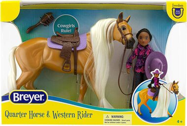 Breyer Horses Freedom Series Charm and Wester Rider Gabi Horse Set #61146