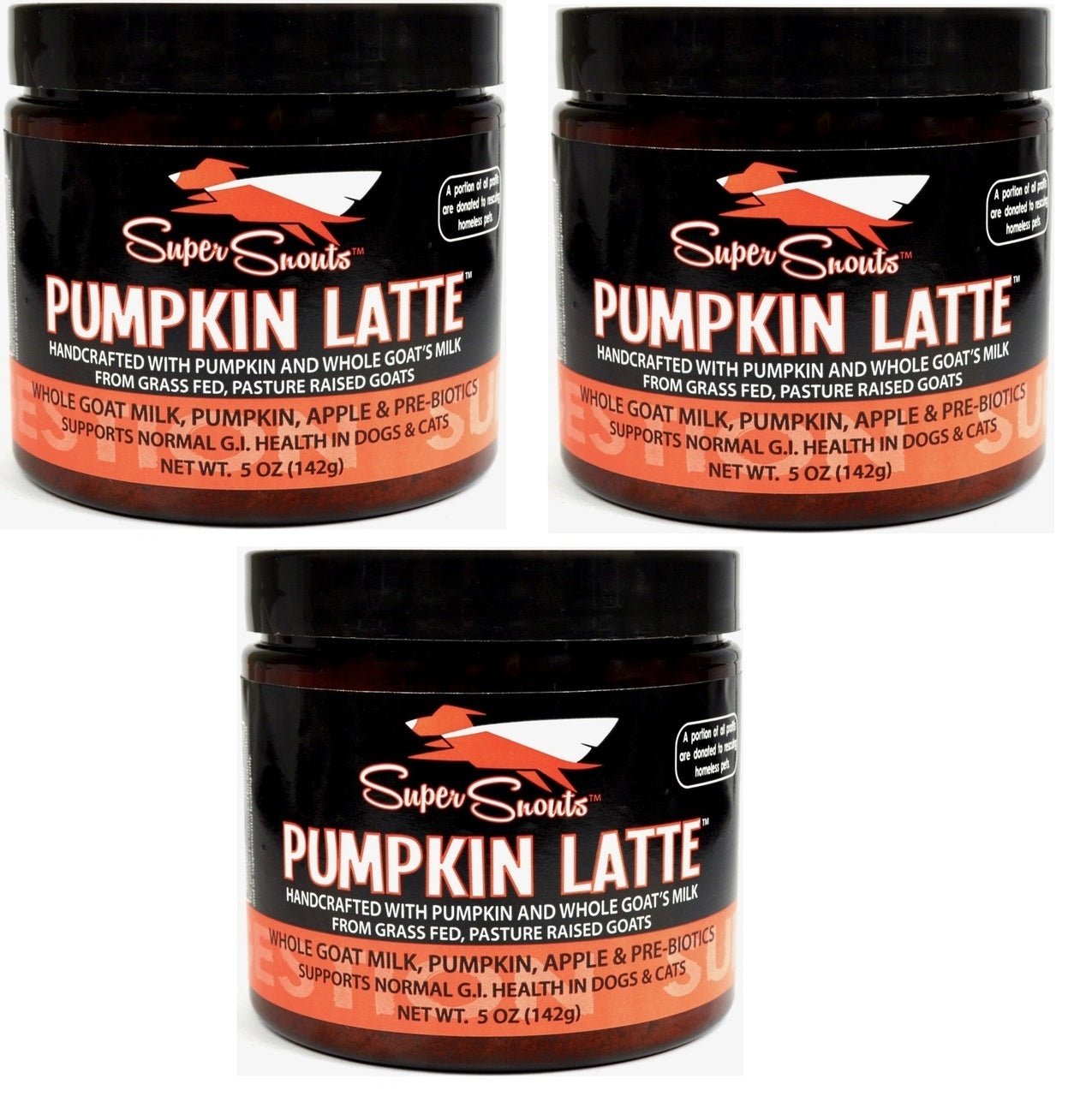 Diggin Your Dog Super Snouts Pumpkin Latte Digestive Health w/ Pre - biotic 5oz 3 Pack - Hooves and Paws