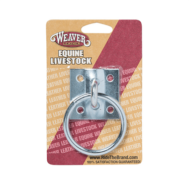 Weaver Leather Card Hdwr, Zp Tie Ring Plate - Hooves and Paws