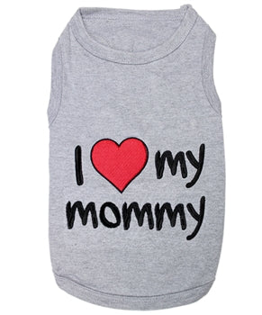 Parisian Pet I Love My Mommy Embroidered Tshirt