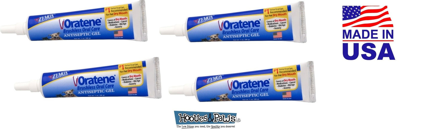 Zymox Oratene Oral Enzymatic Gel Formula Pet Dog 1 oz Tube - Hooves and Paws