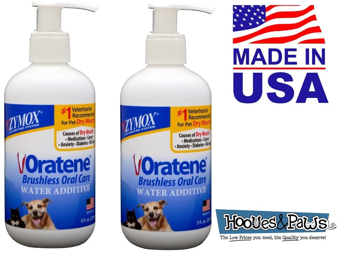 Zymox Oratene Biotene Drinking Water Additive Dental Care Pet Dog 8 oz Bottle - Hooves and Paws