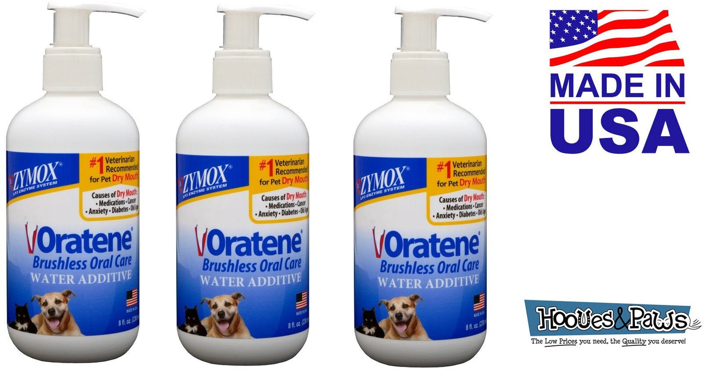 Zymox Oratene Biotene Drinking Water Additive Dental Care Pet Dog 8 oz Bottle - Hooves and Paws