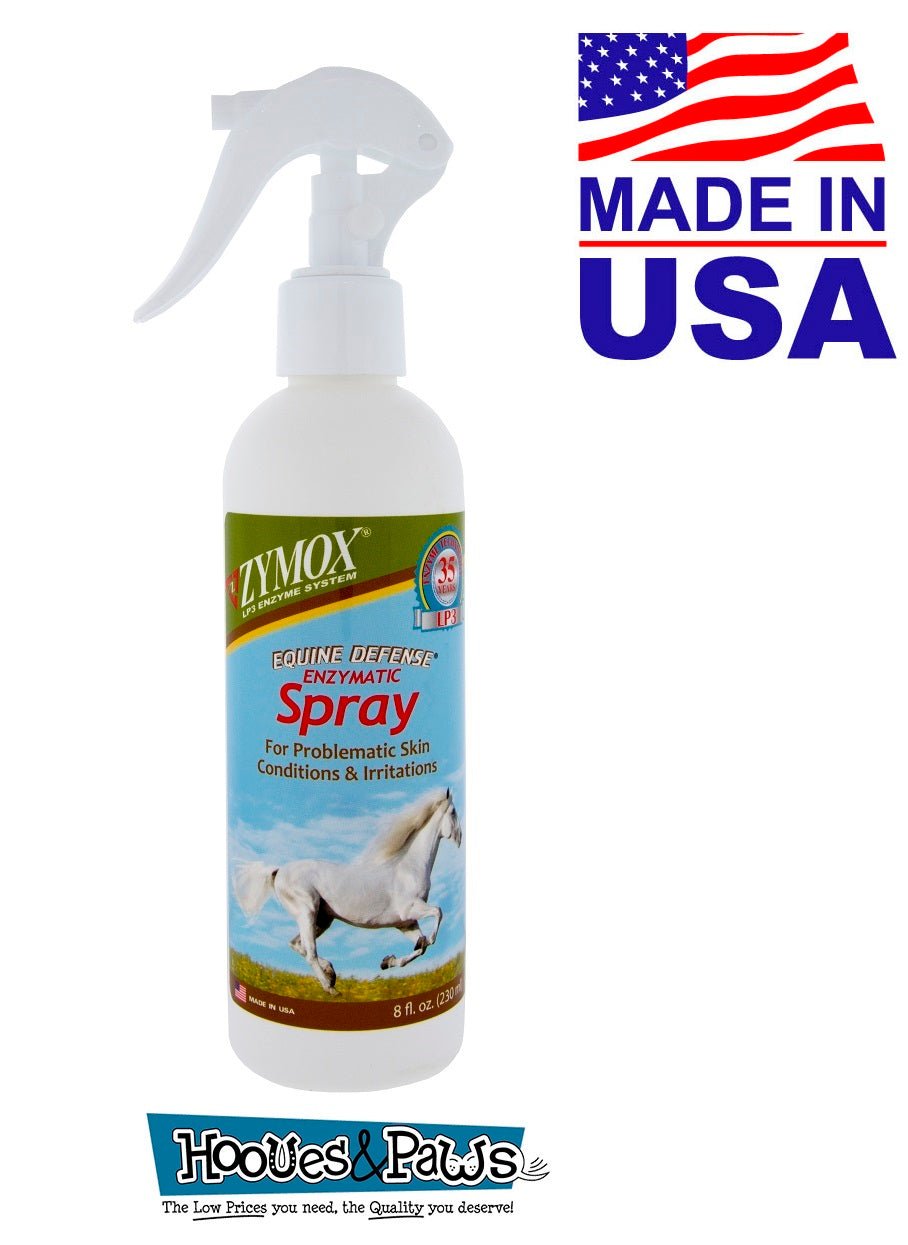 Zymox Equine Horse Defense Enzymatic Spray for Skin Conditions 8 oz - Hooves and Paws