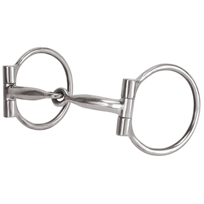 Weaver Leather Bit, Stainless Steel 5'' Sweet Iron Snaffle, 3''Dees - Hooves and Paws