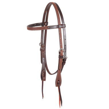 Martin Saddlery CHOCOLATE ROUGHOUT HEADSTALL