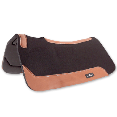 Classic Equine Contourpedic Saddle Pad Black 30x30 - Hooves and Paws