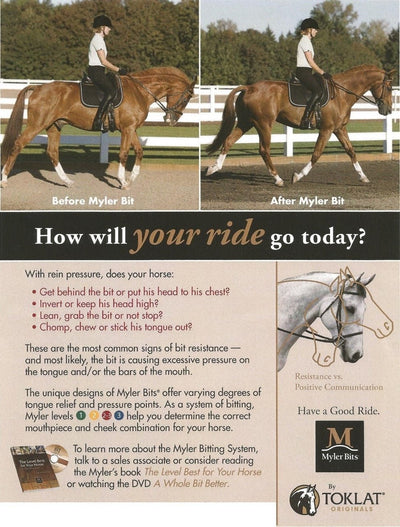 Myler English Dee Snaffle 5 1/2 Inch Mouth Copper Inlay Stainless Steel Mb 04 - Hooves and Paws