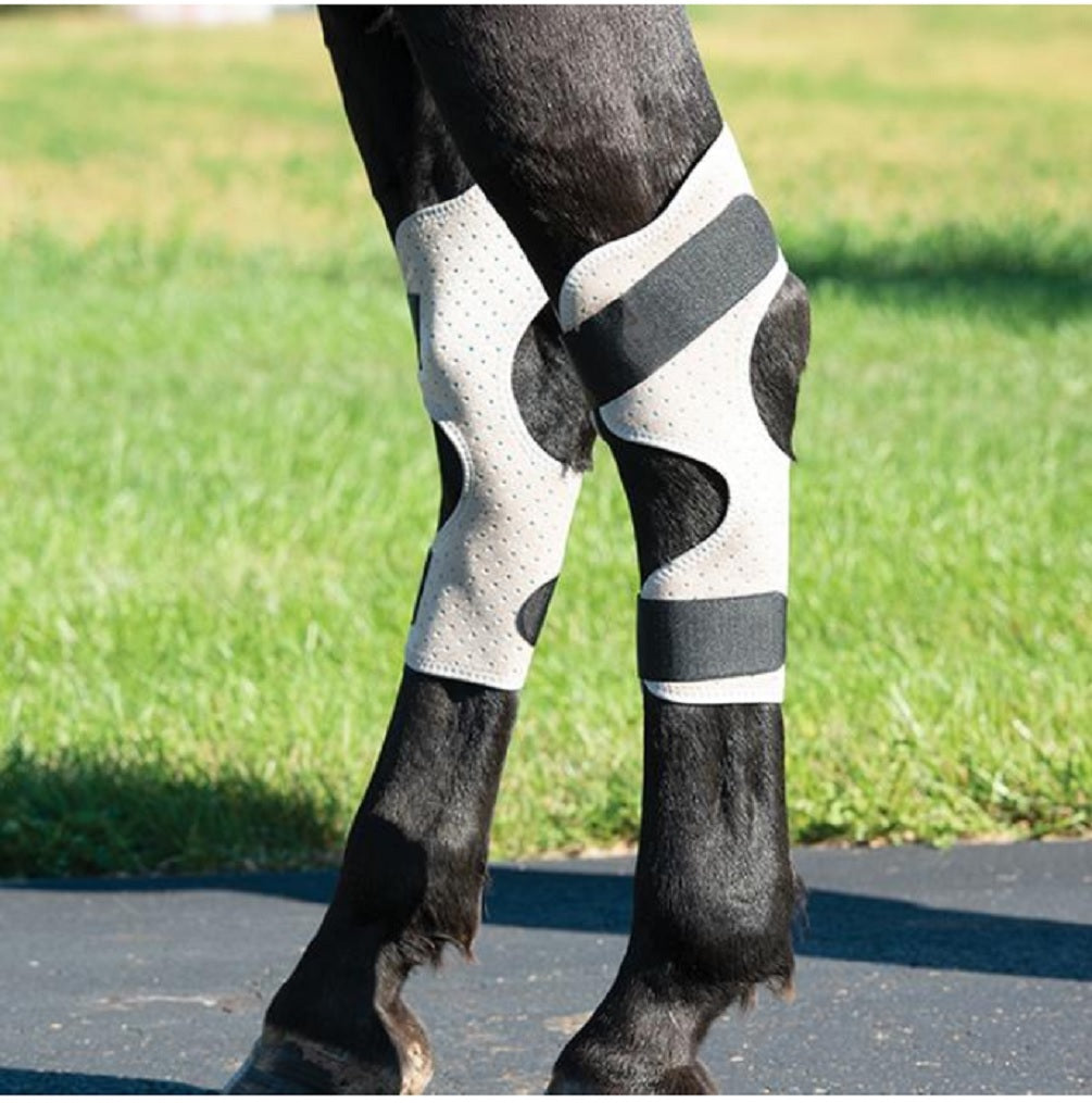Weaver Leather CoolAid® Horse Equine Icing and Cooling Tan Hock Wraps