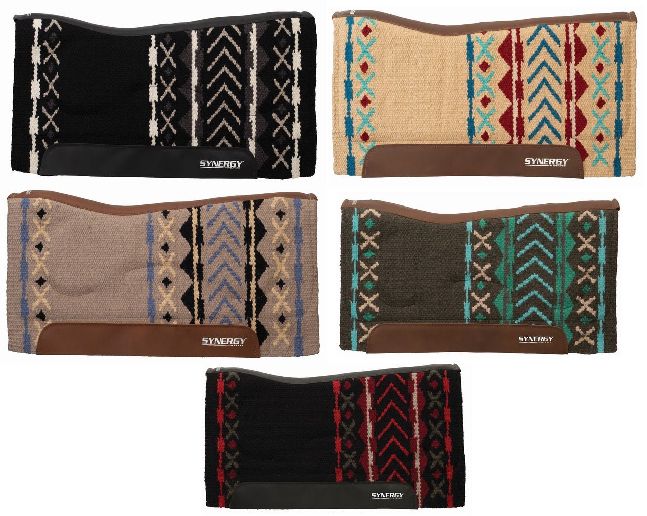 Weaver Leather Synergy Natural Fit Performance Wool Blend Felt Saddle Pad - Hooves and Paws