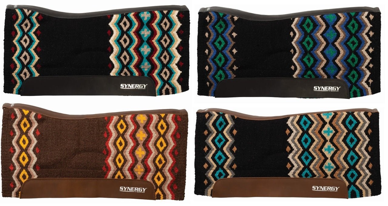 Weaver Leather Synergy Natural Fit Performance Wool Blend Felt Saddle Pad - Hooves and Paws