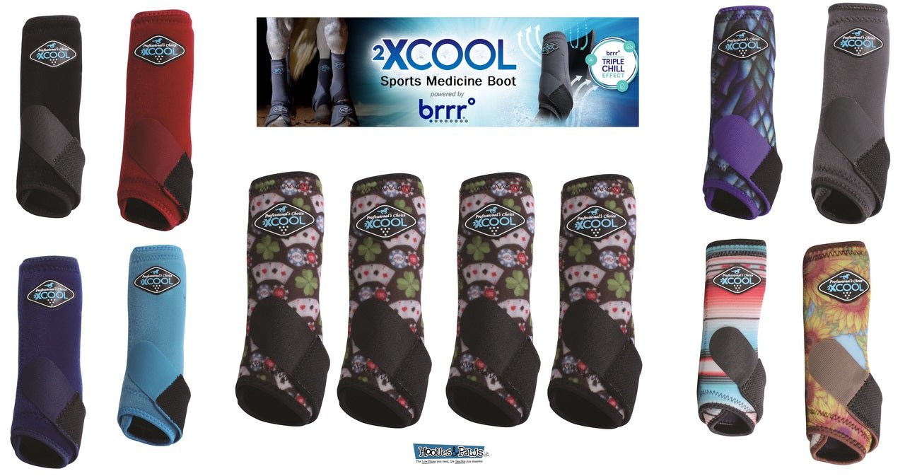 Professional's Choice Sports Medicine 2XCOOL Horse Equine Boots 4 - Pack - Hooves and Paws