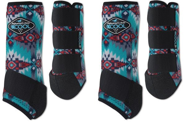 Professional's Choice Sports Medicine 2XCOOL Pattern Horse Equine Boots 4 - Pack - Hooves and Paws