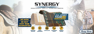 Weaver Leather Synergy Contoured Wool Blend Felt Performance Saddle Pad - Hooves and Paws