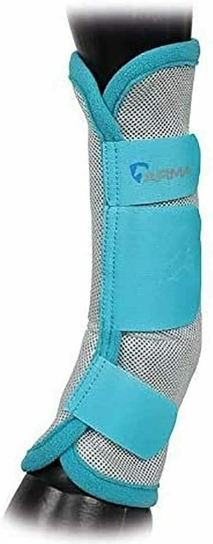 Shires Equestrian Equine Horse Airflow Turnout Socks Fly Boots Black Teal or White Pack of 4 - Hooves and Paws