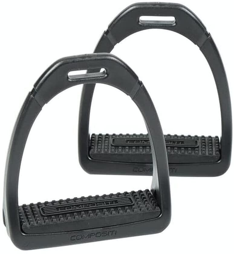 Shires Compositi Premium Profile Horse Equine Stirrups - Hooves and Paws