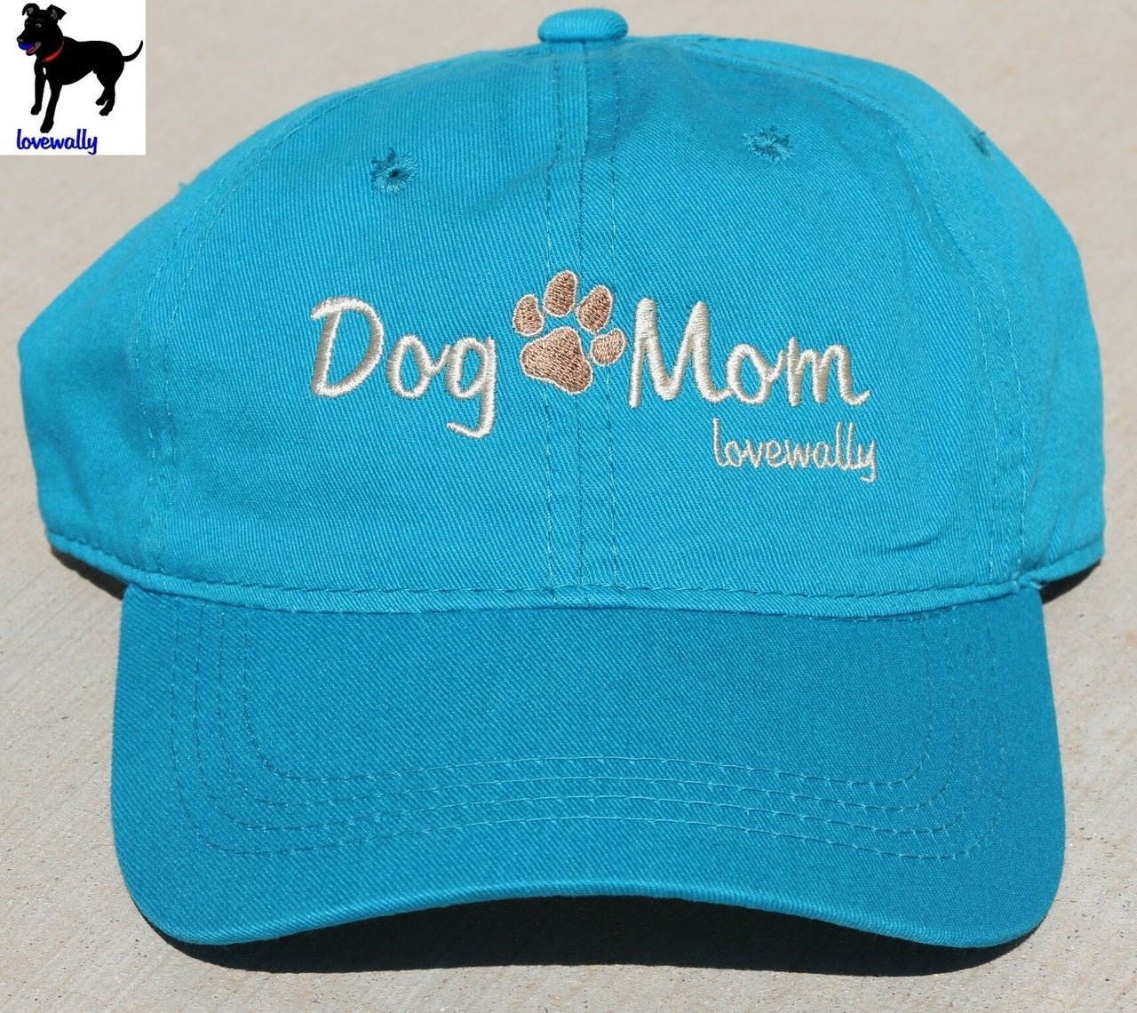 Dog Mom Embroidered Baseball Hat LoveWally Pet Lover Cap Adjustable - Hooves and Paws