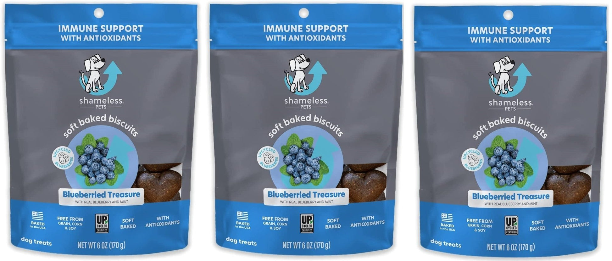 SHAMELESS PETS Soft Dog Treats - Natural Healthy Treats Grain Free Biscuits - Hooves and Paws