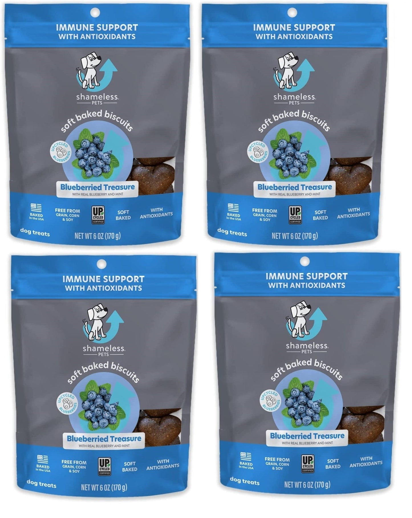 SHAMELESS PETS Soft Dog Treats - Natural Healthy Treats Grain Free Biscuits - Hooves and Paws