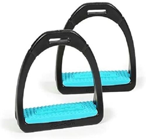 Shires Compositi Premium Profile Horse Equine Stirrups - Hooves and Paws