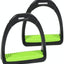 Shires Compositi Premium Profile Horse Equine Stirrups - Hooves and Paws