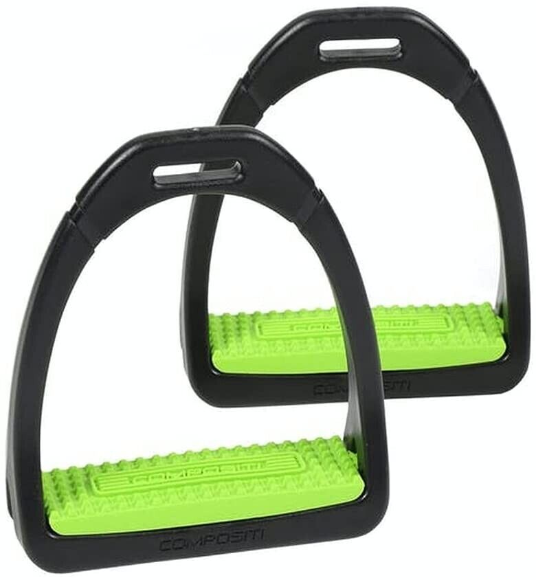 Shires Compositi Premium Profile Horse Equine Stirrups - Hooves and Paws