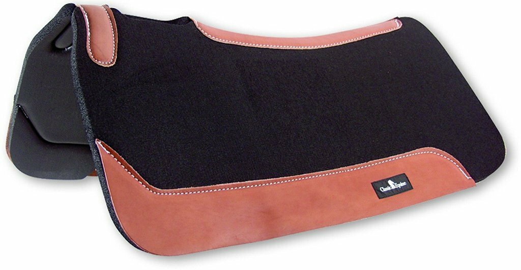 Classic Equine Contourpedic Saddle Pad - Blk - Hooves and Paws