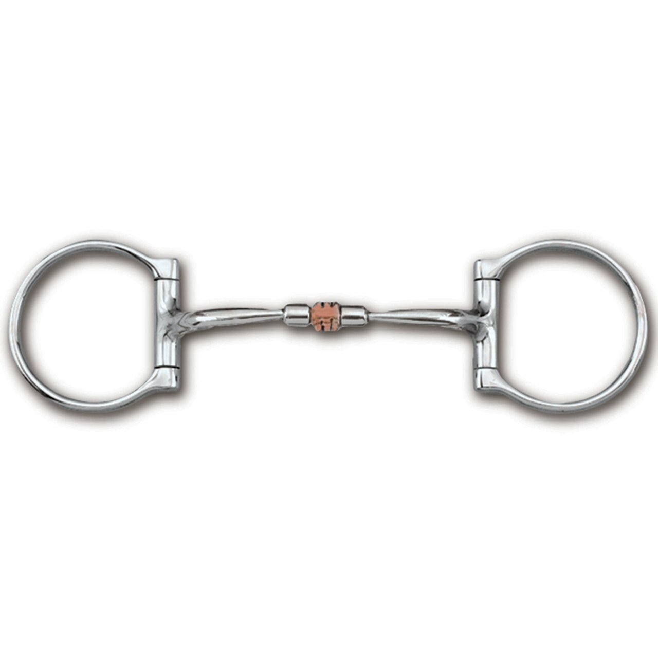 Myler Western Dee With Sweet Iron Comfort Snaffle With Copper Roller 5 Inch Mouth Copper Inlay MB 03 - Hooves and Paws
