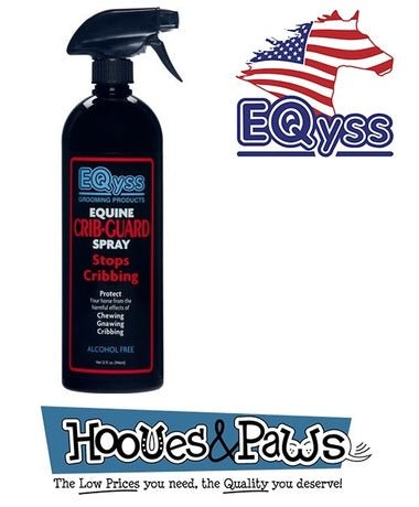 Eqyss No Chew Equine Crib - Guard SPRAY Stops Horse Cribbing 32oz - Hooves and Paws