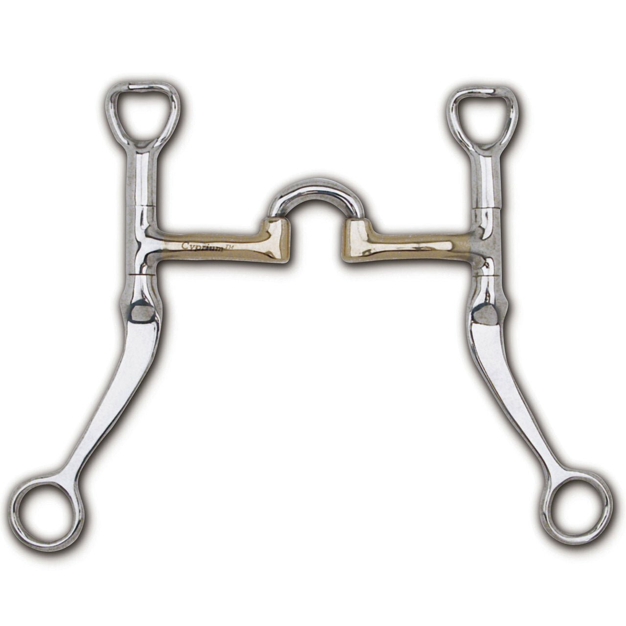 Myler Flat Shank With Cyprium Correctional Low Port 5 Inch Mouth Curb Bit Mb 27lp - Hooves and Paws