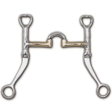 Myler Flat Shank With Cyprium Correctional Low Port 5 Inch Mouth Curb Bit Mb 27lp - Hooves and Paws