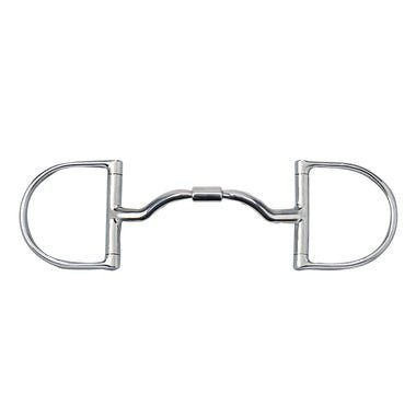Myler 3 3/8" Medium Dee With Wide Ported Barrel Snaffle 6 Inch Mouth English Dee W/O Hooks Mb 33wl - Hooves and Paws