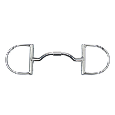 Myler 3 3/8" Medium Dee With Wide Ported Barrel Snaffle 5 Inch Mouth English Dee W/O Hooks Mb 33wl - Hooves and Paws